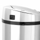 Ведро для мусора СЕНСОРНОЕ 12 л, нержавеющая сталь, зеркальная крышка, питание от 4-х батареек AA (не входят в комплект), LAIMA, 609327