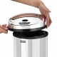 Ведро для мусора СЕНСОРНОЕ 12 л, нержавеющая сталь, зеркальная крышка, питание от 4-х батареек AA (не входят в комплект), LAIMA, 609327