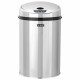 Ведро для мусора СЕНСОРНОЕ 12 л, нержавеющая сталь, зеркальная крышка, питание от 4-х батареек AA (не входят в комплект), LAIMA, 609327