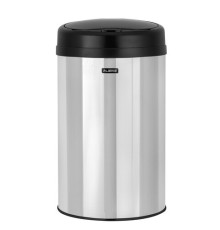 Ведро для мусора СЕНСОРНОЕ 30 л, нержавеющая сталь, черная матовая крышка, питание от 4-х батареек AA (не входят в комплект), LAIMA, 609328