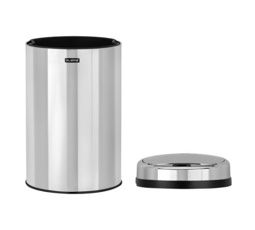 Ведро для мусора СЕНСОРНОЕ 30 л, нержавеющая сталь, зеркальная крышка, питание от 4-х батареек AA (не входят в комплект), LAIMA, 609329