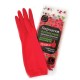 Перчатки МНОГОРАЗОВЫЕ латексные ДЛИННАЯ МАНЖЕТА 25 см КРАСНЫЕ, размер 8-9, L (большой), вес 90 г, КП, 133333