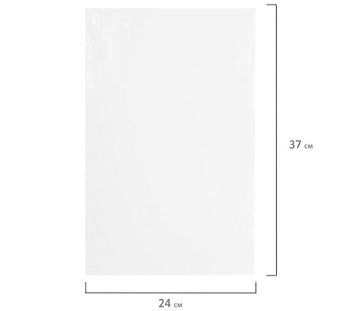 Пакеты фасовочные ПРОЧНЫЕ, первичный ПВД 24х37 см, КОМПЛЕКТ 500 шт., 25 мкм