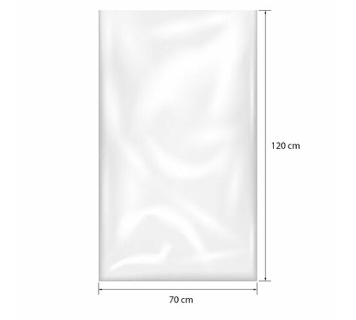 Пакеты фасовочные СВЕРХПРОЧНЫЕ, первичный ПВД 70х120 см, КОМПЛЕКТ 50 шт., 80 мкм