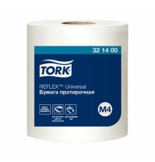 Бумага протирочная с центральной вытяжкой 270 метров, TORK Reflex (M4) 1-слойная, КОМПЛЕКТ 6 рулонов, 321400