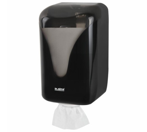 Диспенсер для полотенец с центральной вытяжкой EXTRA LAIMA PROFESSIONAL, (M1/M2), черный, ABS-пластик, 609477, 303213