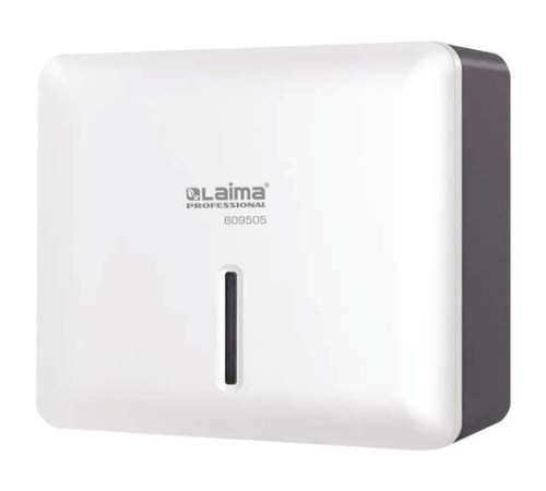 Диспенсер для полотенец LAIMA PROFESSIONAL SUPER (Система H2), Z-сложения, ABS-пластик, белый, 609505