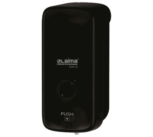 Дозатор для жидкого мыла LAIMA PROFESSIONAL PREMIUM BLACK, НАЛИВНОЙ, 1 л, черный, ABS-пластик, 609519