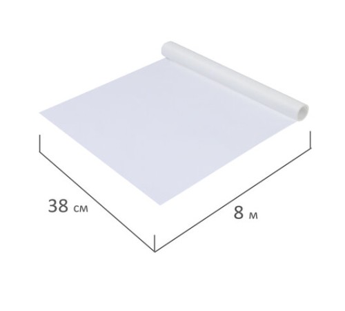 Бумага для выпечки силиконизированная, пергамент 38 см х 8 м, цвет белый, LAIMA, CH, 609582