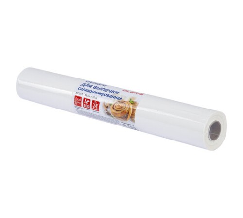 Бумага для выпечки силиконизированная, пергамент 38 см х 50 м, цвет белый, LAIMA, CH, 609586