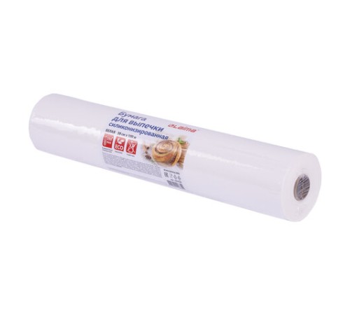 Бумага для выпечки силиконизированная, пергамент 38 см х 100 м, цвет белый, LAIMA, CH, 609588