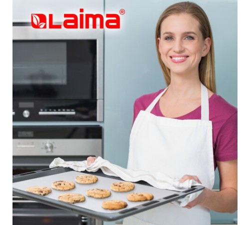 Бумага для выпечки силиконизированная, пергамент 38 см х 100 м, цвет белый, LAIMA, CH, 609588