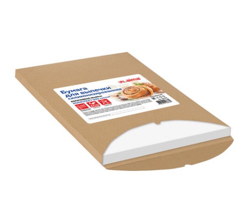 Бумага для выпечки силиконизированная в листах 40 см x 60 см КОМПЛЕКТ 500 штук, цвет коричневый, LAIMA, CH, 609590