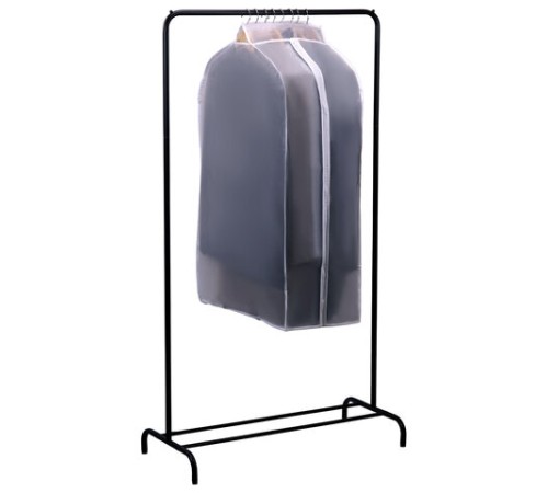 Чехол-кофр объёмный для хранения одежды на молнии, 60х30х90 см, цвет белый, SHAMAANI (ШАМААНИ), 609596