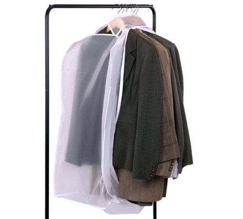 Чехол-кофр объёмный для хранения одежды на молнии, 60х30х90 см, цвет белый, SHAMAANI (ШАМААНИ), 609596