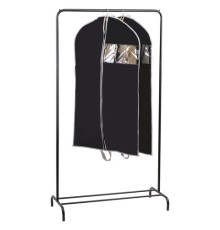 Чехлы для одежды на молнии с ручками дорожный 60х100 см, КОМПЛЕКТ 2 шт,. черный, SHAMAANI (ШАМААНИ), 609601