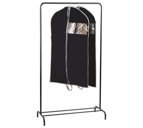 Чехлы для одежды на молнии с ручками дорожный 60х100 см, КОМПЛЕКТ 2 шт,. черный, SHAMAANI (ШАМААНИ), 609601