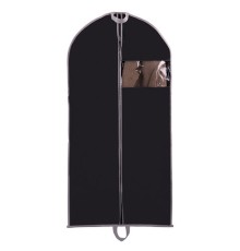 Чехол для одежды на молнии с ручками дорожный 60х120 см, черный, SHAMAANI (ШАМААНИ), 609603