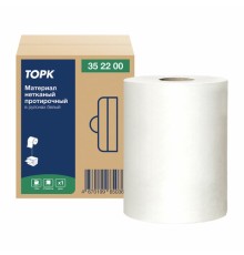 Протирочный нетканый материал TORK Advanced, 266 листов в рулоне, 39,5х27,6 см, белый, 352200