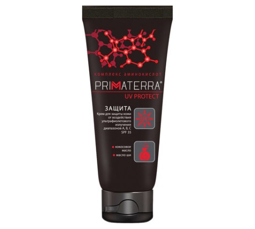 Крем защитный 100 мл, PRIMATERRA UV PROTECT, от УФ-излучения диапазонов А,В,С, универсальный