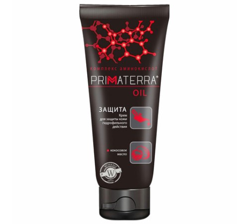 Крем защитный 100 мл, PRIMATERRA OIL гидрофильный для кожи, от масел, красок, смазок
