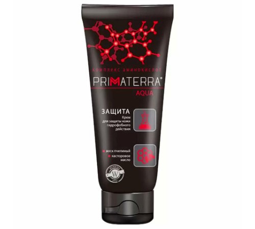 Крем защитный 100 мл, PRIMATERRA AQUA, гидрофобный для кожи, от кислотных и щелочных средств