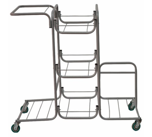 Тележка уборочная Eco-Force МНОГОФУНКЦИОНАЛЬНАЯ MEGA 2 ведра по 25 л, отжим, 3 поддона, держатель и основание для мешка, мешок, 26EF/1, 26EF/1 б/в