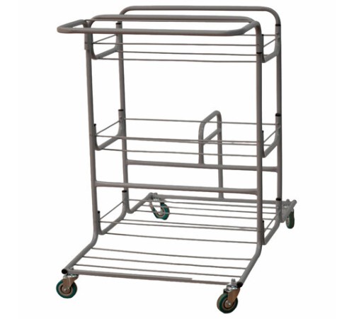 Тележка уборочная Eco-Force МНОГОФУНКЦИОНАЛЬНАЯ MEGA 2 ведра по 25 л, отжим, 3 поддона, держатель и основание для мешка, мешок, 26EF/1, 26EF/1 б/в