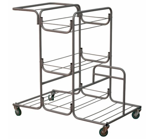 Тележка уборочная Eco-Force МНОГОФУНКЦИОНАЛЬНАЯ MEGA 2 ведра по 25 л, отжим, 3 поддона, держатель и основание для мешка, мешок, 26EF/1, 26EF/1 б/в