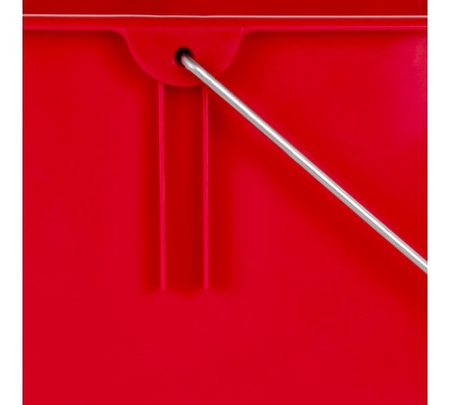 Ведро УНИВЕРСАЛЬНОЕ 25 л, КРАСНОЕ, подходит для уборочных тележек, уборки, хранения, пластик, 609755, 25EC/5