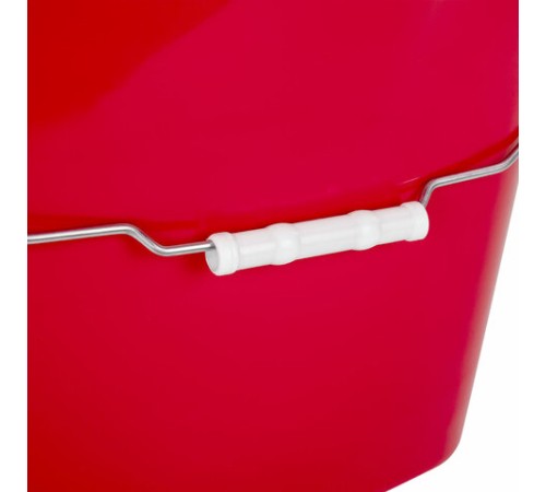 Ведро УНИВЕРСАЛЬНОЕ 25 л, КРАСНОЕ, подходит для уборочных тележек, уборки, хранения, пластик, 609755, 25EC/5