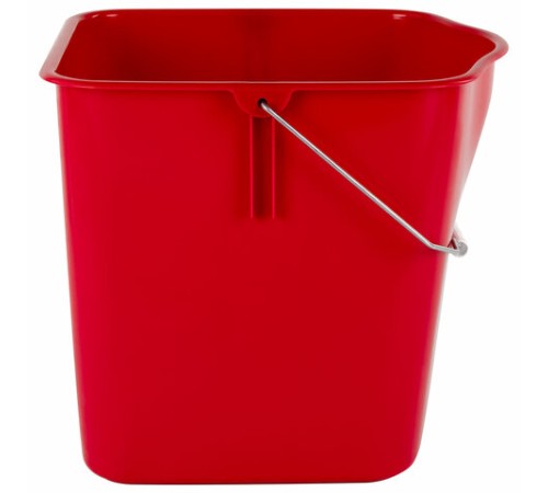 Ведро УНИВЕРСАЛЬНОЕ 25 л, КРАСНОЕ, подходит для уборочных тележек, уборки, хранения, пластик, 609755, 25EC/5