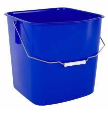 Ведро УНИВЕРСАЛЬНОЕ 25 л, СИНЕЕ, подходит для уборочных тележек, уборки, хранения, пластик, 609756, 25EC/6
