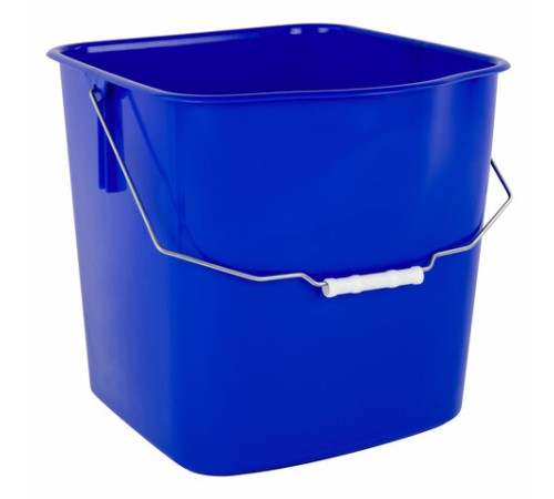 Ведро УНИВЕРСАЛЬНОЕ 25 л, СИНЕЕ, подходит для уборочных тележек, уборки, хранения, пластик, 609756, 25EC/6