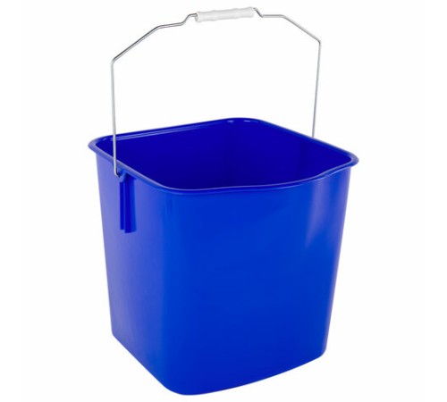 Ведро УНИВЕРСАЛЬНОЕ 25 л, СИНЕЕ, подходит для уборочных тележек, уборки, хранения, пластик, 609756, 25EC/6