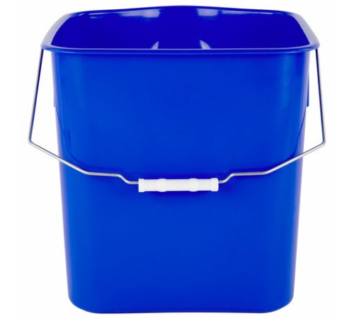 Ведро УНИВЕРСАЛЬНОЕ 25 л, СИНЕЕ, подходит для уборочных тележек, уборки, хранения, пластик, 609756, 25EC/6