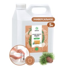 Мыло жидкое хозяйственное 5 кг, GRASS, с маслом кедра, 125581