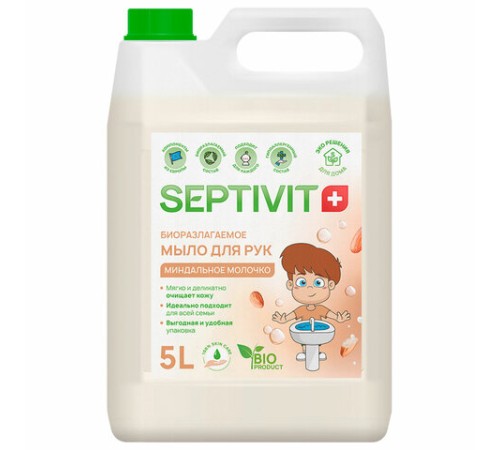 Мыло жидкое гипоаллергенное 5 л, SEPTIVIT 