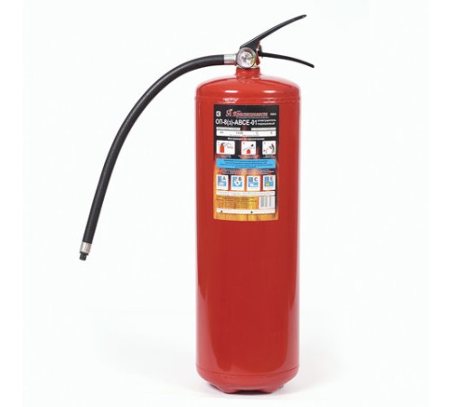 Огнетушитель порошковый ОП-8, АВСЕ (твердые, жидкие, газообразные вещества, электрические установки) закачной, ЗПУ Алюм, ЯРПОЖ, УТ-00001691