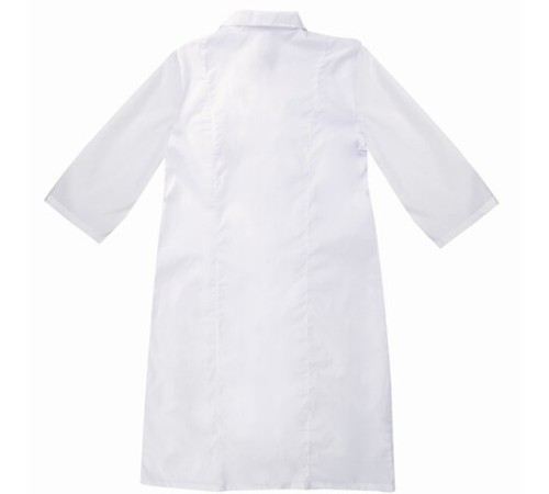 Халат медицинский женский белый, рукав 3/4, тиси, размер 48-50, рост 158-164, плотность ткани 120 г/м2, 610747