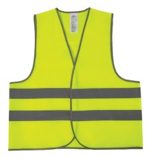 Жилет сигнальный, 2 светоотражающие полосы, ЛИМОННЫЙ, XL (52-54), ГРАНДМАСТЕР, 610840