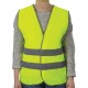 Жилет сигнальный, 2 светоотражающие полосы, ЛИМОННЫЙ, XL (52-54), ГРАНДМАСТЕР, 610840