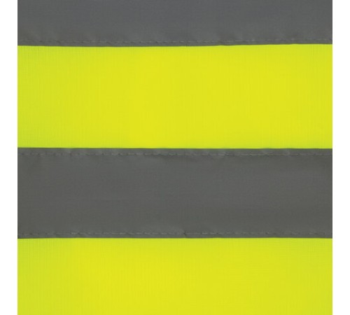 Жилет сигнальный, 2 светоотражающие полосы, ЛИМОННЫЙ, XXL (56-58), ГРАНДМАСТЕР, 610841