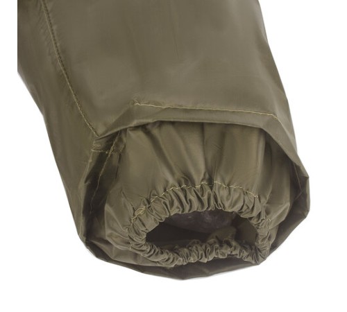 Дождевик-плащ цвета хаки на молнии многоразовый с ПВХ-покрытием, размер 60-62 (XXXL), рост 170-176, ГРАНДМАСТЕР, 610849