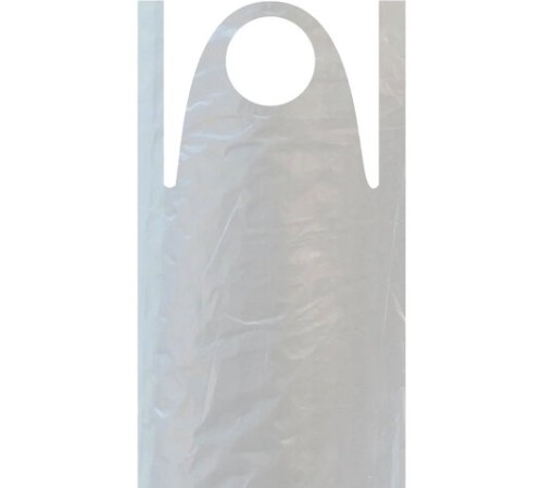 Фартуки полиэтиленовые, КОМПЛЕКТ 100 шт., одноразовые, ЭКСТРА, размер 68 см х 110 см, плотность 16 мкм, LAIMA, 610851