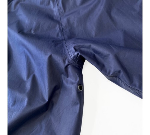 Дождевик-плащ синий на молнии многоразовый с ПВХ-покрытием, размер 52-54 (XL), рост 170-176, ГРАНДМАСТЕР, 610866