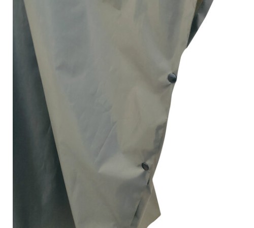 Дождевик-пончо хаки на кнопках многоразовый с ПВХ покрытием и мешком для хранения ГРАНДМАСТЕР, 610882