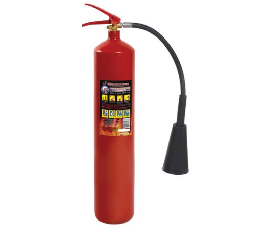 Огнетушитель углекислотный ОУ-5, ВСЕ, закачной, в индивидуальном коробе, ЯРПОЖ, 52