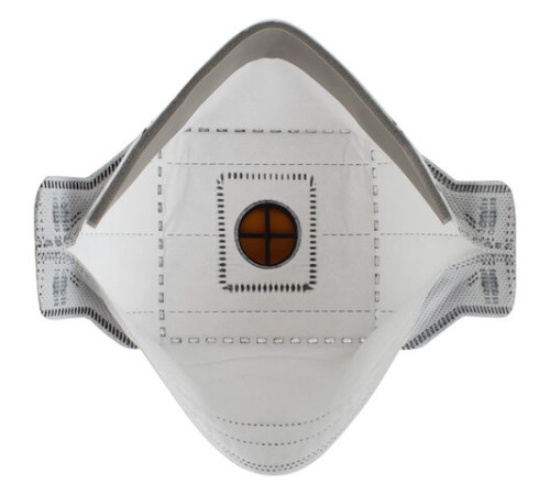 Респиратор (1 шт.) с клапаном и угольным фильтром, полумаска фильтрующая, трехпанельный складной, индивидуальная упаковка, FFP2, JM-9326