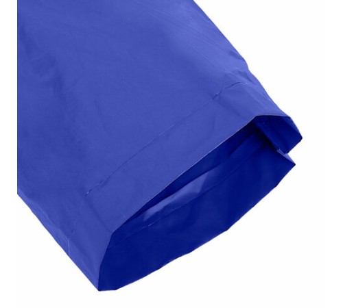 Дождевик плащ синий на кнопках, EVA, многоразовый прочный, чехол в комплекте, универсальный размер, SHAMAANI (ШАМААНИ), 610931